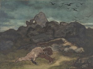 Dead Horses, 1810-75 by Antoine Louis Barye