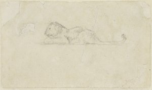 Seated Lioness by Antoine Louis Barye