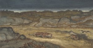 Tiger Stalking Prey by Antoine Louis Barye