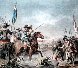 Victory of Staffarda (1690), engraved by Jean Baptiste Morret by Antoine Louis Francois (after) Sergent Marceau