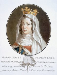 Marguerite de Provence (engraving by Pierre Blin, 1786-92) by Antoine Louis Francois Sergent Marceau