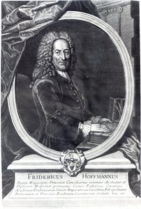 Friedrich Hoffmann, engraved by F.G Wolffgang by Antoine Pesne