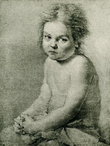 Nature Study for a Naked and Seated Girl by Antoine Pesne