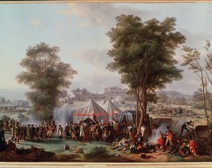 Bivouac of Emperor Napoleon I, Near the Castle of Ebersberg in Austria by Antoine Pierre Mongin