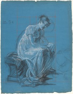 Seated Woman by Antoine Toussaint de Chazal