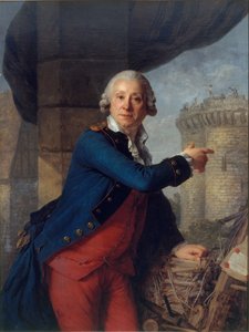 Portrait of Henri Masers de Latude 1725-1805 by Antoine Vestier