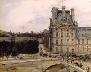 A Corner of the Louvre by Antoine Vollon