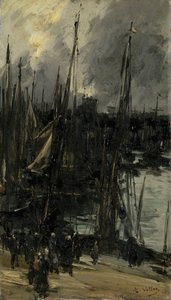 Harbour View in Dunkerque (or Dieppe?)