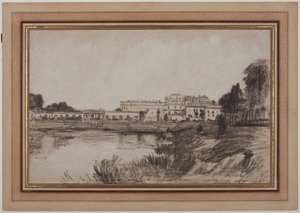 View of Versailles by Antoine Vollon