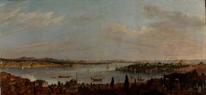Panoramic View of Istanbul by Antoine de Favray
