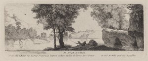 River Landscape with an Angler by Antoine de Marcenay de Ghuy