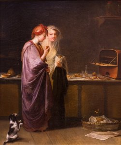 Two Wonderful Women, 19th Century by Antoinette Cécile Hortense Haudebourt-Lescot