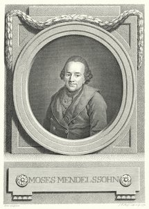 Moses Mendelssohn, German Jewish philosopher by Anton (after) Graff