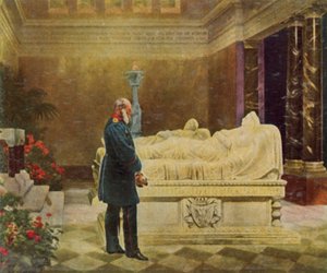 King Wilhelm I at the Grave of His Parents