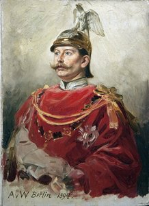 Portrait of German Emperor Wilhelm II (1859-1941), King of Prussia by Anton Alexander von Werner