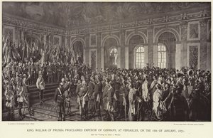 King William of Prussia proclaimed Emperor of Germany by Anton Alexander von Werner