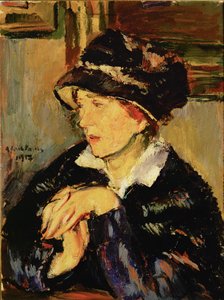 Lady with Dark Hat