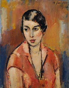 Young Woman in a Pink Dress