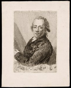 Self-Portrait Before an Easel by Anton Graff