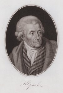 Friedrich Gottlieb Klopstock, German poet by Anton Hickel
