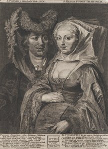 Saint Pepin I and his daughter, Saint Begga, 1732 by Anton Joseph von Prenner