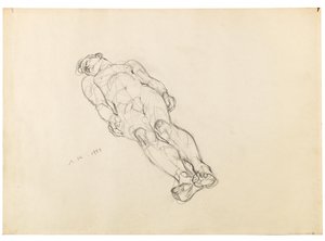 Reclining Male Nude 1933 by Anton Kolig