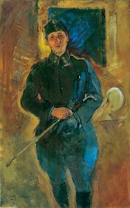 Otto von Aichelburg-Zossenegg as Cavalry Lieutenant by Anton Kolig