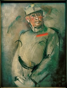 Portrait of an Austrian Officer by Anton Kolig
