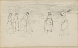 Women Playing Croquet by Anton Mauve