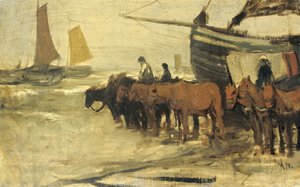 Launching of a Fishing Boat