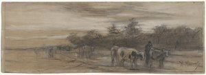 Cows at Evening by Anton Mauve
