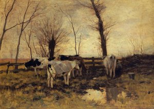 Cows in the Pasture by Anton Mauve