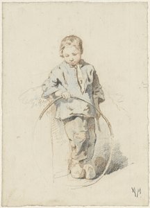 Standing Boy with a Hoop