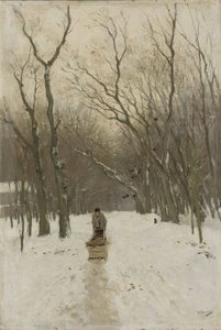 Winter in the Scheveningen Woods by Anton Mauve