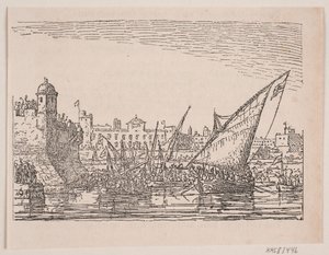 Harbor by the Mediterranean by Anton Melbye