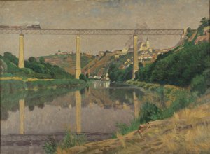 City with Railway Bridge