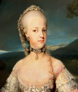 Portrait of Mary Carolina of Austria by Anton Raphael Mengs