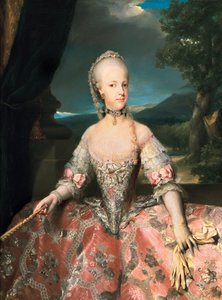Portrait of Mary Carolina of Austria by Anton Raphael Mengs