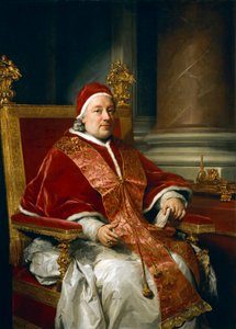 Portrait of Pope Clement XIII Rezzonico by Anton Raphael Mengs