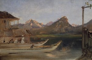 At Wolfgangsee by Anton Romako
