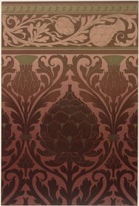 Wallpaper Design with Artichokes (detail)