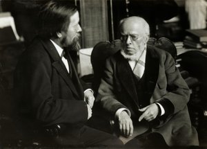 A. v. Menzel in His Apartment with A. v. Werner