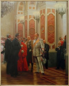 Friedrich III at Court Ball / Werner by Anton Alexander von Werner