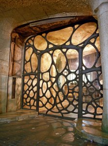 La Casa Mila, La Pedrera, Passeig de Gracia in Barcelona (Spain). Architect Antoni Gaudi i Cornet (1852-1926)
