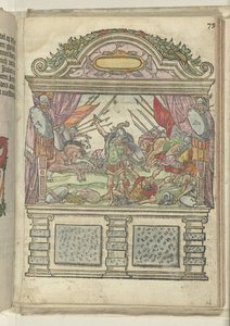 Allegorical Scene on the Stage at the Corner of the Grote Markt, 1578 by Antoni van Leest