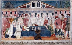 Life of St. Francesca Romana: The death of the saint by Antoniazzo Romano