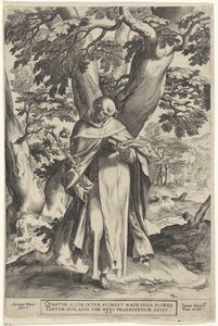 Landscape with Saint Dominic by Antonie Wierix (II)