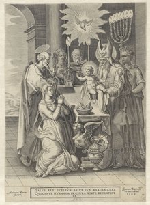 Presentation in the Temple by Antonie Wierix (II)