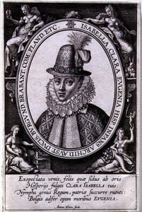 Portrait of Isabella Clara Eugenia of Austria, wife of Albert, Archduke of Austria
