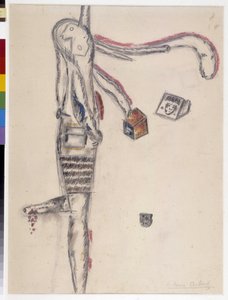 Drawing by Antonin Artaud. 1945